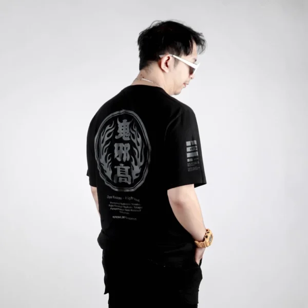 kr t shirt black oya gakusei