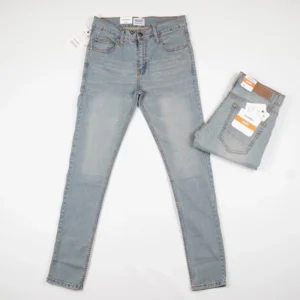 celana jeans biru pria pull & bear blue retro skinny stretch