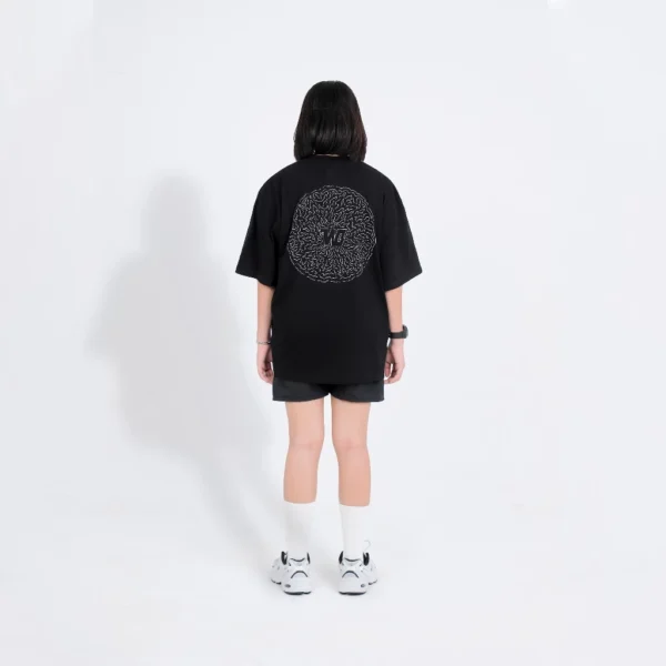 w club oversize t shirt blaze black